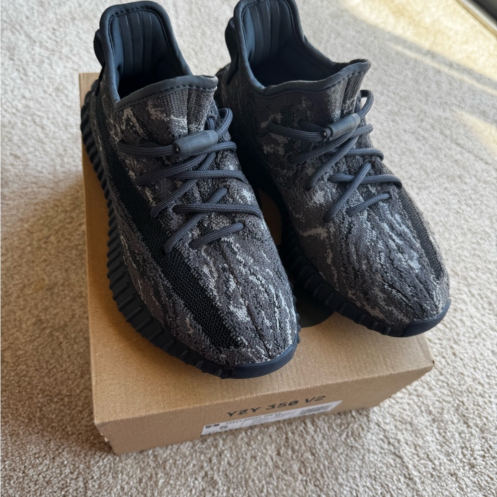 Black and Gray Yeezy Boost 350 V2 Sneakers